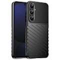 Miniatyrbillede 1 af 5: Coque til Samsung Galaxy S24 FE Stribet Antiskrid Sort Svart