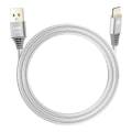 Miniatyrbild 1 av 6: USB till Lightning-kabel Nylonflätad 1,5 m Ladda och överför LinQ Silver