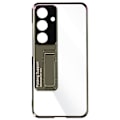 Miniatyrbild 1 av 4: Fodral till Samsung S24 - AVIZAR - Hard Back Soft Contour - Grön - Kolfibereffekt Grön