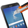 Pikkukuva 2 / 4: Karkaistu lasi - Samsung - Galaxy Tab Active 2 - Näytön suoja 9H - Ultrakevyt - Jälkienkestävä Transparent