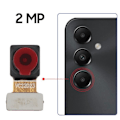 Miniatyrbillede 3 af 4: Portræt bagkamera til Samsung Galaxy A05s 2MP Original Samsung Sort Svart