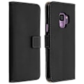Miniatyrbillede 2 af 4: Galaxy S9 etui Læder folio pung funktion sort support gel shell Sort Svart
