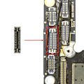 Miniatyrbillede 3 af 4: Ørestykke FPC-stik til iPhone XS og XS Max - AVIZAR - Ny kvalitetsdel - Sort Svart