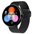Miniatyrbillede 1 af 6: Connected Watch - Forever - Forevive 5 Fashion - Elegant - Sundhedssporing - Bluetooth-opkald Svart