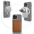 Pikkukuva 4 / 4: Kuori - ILMOITTAA - iPhone 13 Pro - Iskunkestävä - Magsafe - Läpinäkyvä Valkoinen Klar vit