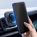 Miniatyrbillede 4 af 6: Smartphone-etui - AVIZAR - Xiaomi Redmi A3 - Metalring - Supportfunktion - Night Blue Blå
