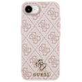 Pikkukuva 1 / 5: MagSafe-kuori iPhone 16:lle, painettu monogrammi ja 4G-logo, kompakti Guess, vaaleanpunainen Rosa