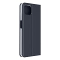 Miniatyrbild 2 av 4: Housse Oppo A73 5G - Dux Ducis - Ekologisk läder - Ställfunktion - Kortfack - Mörkblå Midnattsblå