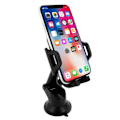 Miniatyrbild 2 av 4: Stöd för smartphone i bil - Forcell - Sugkoppsfäste - Svängbart 360° - Kompatibel 47-95 mm - Svart Svart