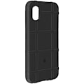 Miniatyrbillede 2 af 5: Etui til Samsung Galaxy Xcover 7 - AVIZAR - Robust skjold - Sort præget mønster - Stødsikker Svart