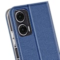 Miniatyrbillede 4 af 5: Etui til Motorola Moto G35 Klap Kortholder og Videostativ Blå Nat Blå