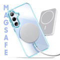 Miniatyrbillede 3 af 6: Coque MagSafe til Samsung Galaxy S24 og S25 Bag Glas Farve Blå Blå