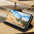 Miniatyrbillede 4 af 5: Sort Wallet og Video Support Case - AVIZAR - Motorola Moto G53 - Fuld beskyttelse - Opbevaring Svart