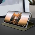 Miniatyrbillede 3 af 4: Etui - Xiaomi - Mi 11 Lite / Mi 11 Lite 5G - Øko-læder - Sort - Klapstøtte Svart