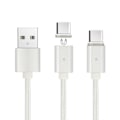 Pikkukuva 1 / 4: Magneettinen USB-USB Type C -kaapeli 1 m punottua nylonia