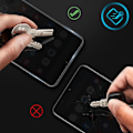 Pikkukuva 4 / 4: Suojakalvo - AVIZAR - Samsung Galaxy S20 Plus - Karkaistu lasi - Erittäin ohut - Iskunkestävä ja naarmuuntumaton Transparent, svart