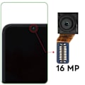 Miniatyrbillede 3 af 4: Frontkamera til Samsung Galaxy M34 5G 13MP Selfie Sensor Sort Svart