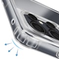 Miniatyrbild 4 av 5: Silikonskydd för Samsung S25 Ultra Chockresistent med Transparent Flätad Snodd Vit