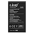 Miniatyrbillede 1 af 4: Internt batteri til Wiko Kar 3 - LINQ - BAT-WK08 - Kapacitet 1600mAh - Sort Svart