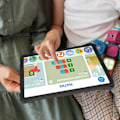 Miniatyrbillede 4 af 4: Etui - AVIZAR - iPad Pro 12.9 2020 - Stødsikker - Silikone og polycarbonat - Integreret støtteben Svart