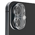 Miniatyrbild 1 av 5: Kamerahärdat glas - AVIZAR - iPhone 16 Plus - 9H hårdhet - Totalt skydd - Genomskinlig Transparent