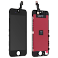 Miniatyrbillede 1 af 4: LCD-skærm - AVIZAR - iPhone 5S - Kompatibel berøringsskærm - Sort - Skærmudskiftning Svart