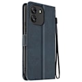 Miniatyrbild 1 av 5: AVIZAR Fodral för Blackview Wave 6C - Handledsrem Flip Wallet Support - Midnight Blue Blå