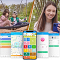 Miniatyrbillede 6 af 6: Børneur med SIM WiFi og Bluetooth SOS knap GPS Video Call Forever Black Svart