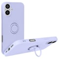 Miniatyrbild 1 av 5: Fodral till iPhone 16 Plus - AVIZAR - Lavendel - Flexibel silikonringhållare Lila
