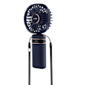 Miniatyrbillede 2 af 5: Mini bærbar blæser Justerbar 90° LED-skærm Rundt design LinQ Night Blue Blå