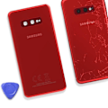 Pikkukuva 4 / 4: Takalasi Samsung Galaxy S10e:lle Original Service Pack Samsung Red Röd