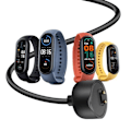 Miniatyrbillede 4 af 5: USB opladerkabel til Xiaomi Mi Band 7 / Mi Band 6 / Mi Band 5 50cm Akyga Sort Svart