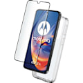 Miniatyrbild 3 av 3: Coque + Härdat glas - Motorola - Edge 50 Neo - Transparent - Stötabsorberande - Hårdhet 9H Transparent