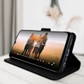 Miniatyrbild 4 av 4: Housse Oppo A16 och A16s - AVIZAR - Fodral med ficka - Videostöd funktion - Svart Svart