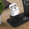 Miniatyrbild 4 av 4: Laddstation iPhone / Apple Watch / Airpods Quick Charge LinQ Svart