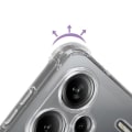 Miniatyrbillede 3 af 5: Stødabsorberende cover - IMAK - Xiaomi Redmi Note 13 Pro Plus - Transparent - Fleksibel - Forstærkede hjørner Vit