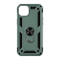 Pikkukuva 1 / 5: iPhone 15 suojakuori - AVIZAR - ArmoRing - Iskunkestävä - Magneettisormus - Vihreä Grön
