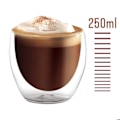 Pikkukuva 4 / 4: Kuppipari 250 ml Kaksoisseinä kelluva vaikutus Cheffinger Läpinäkyvä