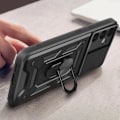 Miniatyrbillede 3 af 6: Taske til Samsung Galaxy S24 Plus - AVIZAR - Stødsikkert glidende kameracover Sort Svart