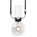 Miniatyrbillede 3 af 5: Mini bærbar blæser Justerbar 90° LED-skærm Firkantet Design LinQ Hvid Vit