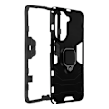 Miniatyrbillede 2 af 5: Huawei Nova 10 Pro Shockproof Hybrid Case med Metal Ring Support Sort Svart