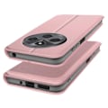 Pikkukuva 2 / 5: Kotelo Xiaomi Redmi 14C:lle - AVIZAR - Kääntökorttipidike ja videotuki - Vaaleanpunainen Rosa