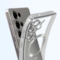 Miniatyrbillede 4 af 6: Coque MagSafe til Samsung Galaxy S25 Ultra Silikone Kontur Krom Sølv Grå