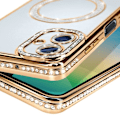 Pikkukuva 3 / 6: Coque Diamant pour Samsung Galaxy A06 MagSafe Contour Strass Dorée Gul