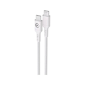 Miniatyrbillede 4 af 5: USB-C-kabel - BigBen - 1,2 m - 3A - Power Delivery 60W - Vævet Hvid