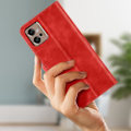 Miniatyrbillede 3 af 5: AVIZAR Pung Etui til Motorola Moto G32 - Rød - Video support funktion Röd