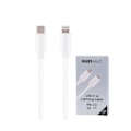 Pikkukuva 2 / 3: Lightning-kaapeli USB-C PD 3.0 27W Lataus ja Synkronointi 1m Grab 'N Go Valkoinen Vit