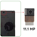 Miniatyrbild 3 av 4: Främre kamera - AVIZAR - Google Pixel 6 Pro - 11,1 MP Selfie Sensor - Svart Svart