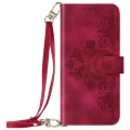 Miniatyrbillede 1 af 6: Flowers Case til Xiaomi Redmi Note 13 4G Wallet Video Support Fuchsia Rosa