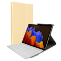 Miniatyrbild 2 av 4: AVIZAR Bluetooth-tangentbord för Samsung Galaxy Tab S7 Plus 12.4 - QWERTY Support Cover - Gul